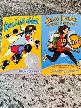 Roller Girl + All’s Faire in Middle School Victoria Jamieson Graphic Novel Set